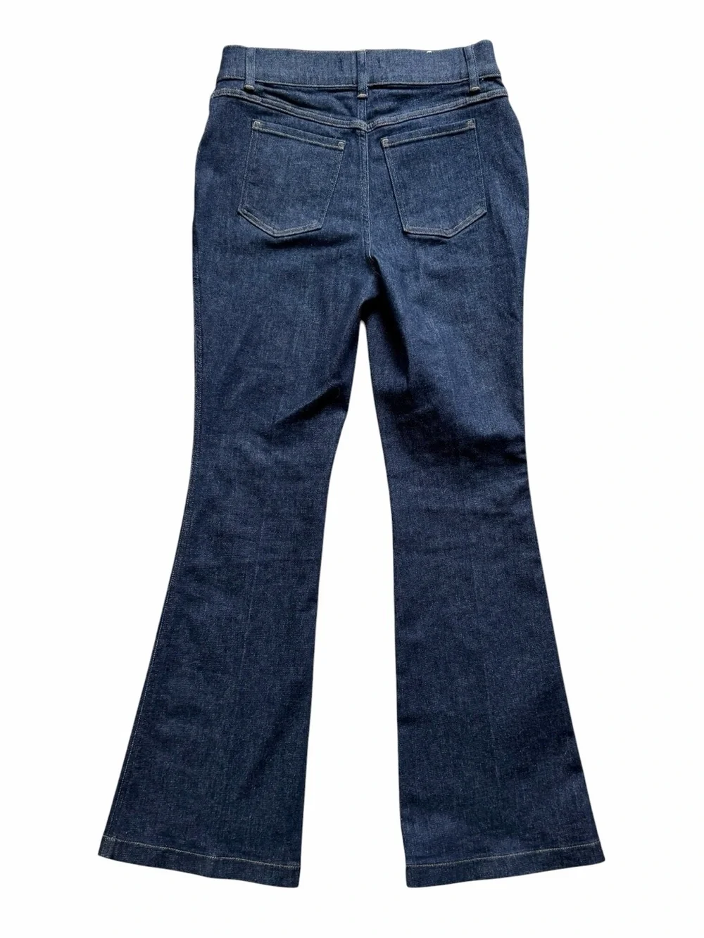 SPANXshape Pull On Flare Jeans Womens Medium Indigo High Rise Stretch Fit Denim
